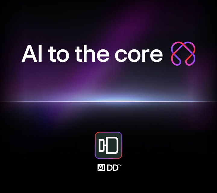 At the bottom, "AI to the Core" text with 2d LG AI symbol is shown.