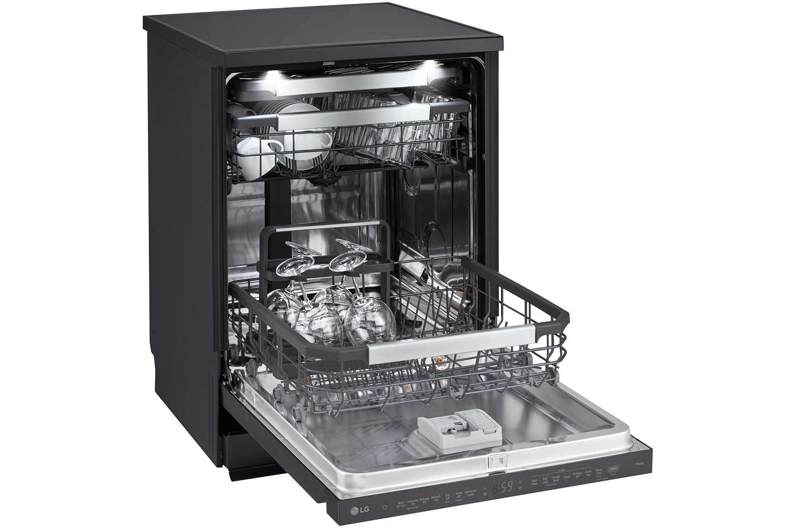 interior shot featuring lg dishwasher