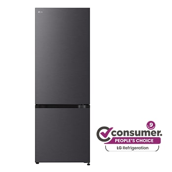 Front view of 335L Bottom Mount Fridge - Matte Black Finish GB-B300MBL