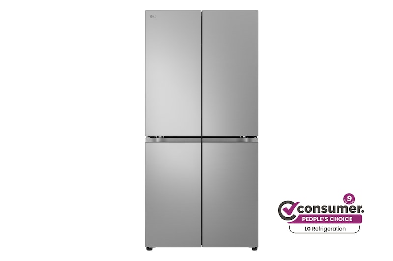 Front view of 530L Slim French Door Fridge -  Stainless GF-B505PL