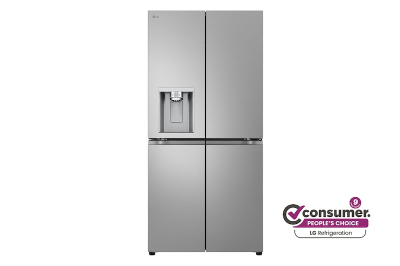 Front view of 506L Slim French Door Fridge - Non-Plumbed GF-LN500PL