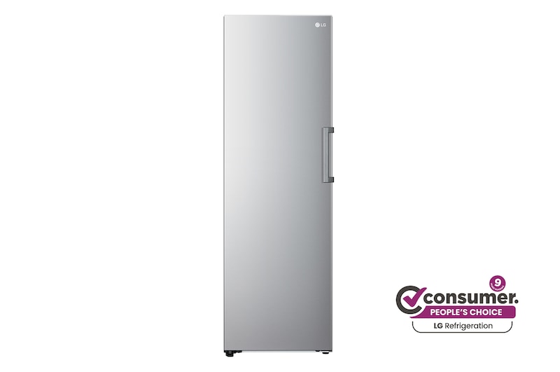 Front view of 324L Pigeon Pair Freezer - Stainless Finish GP-F324PL