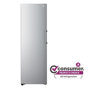 Front view of 324L Pigeon Pair Freezer - Stainless Finish GP-F324PL