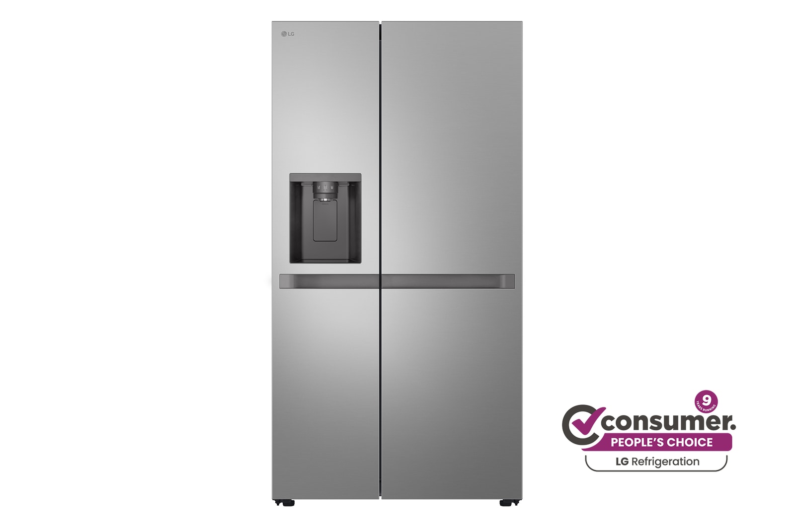 Front view of 641L Side by Side Fridge - Non-Plumbed GS-N599PL