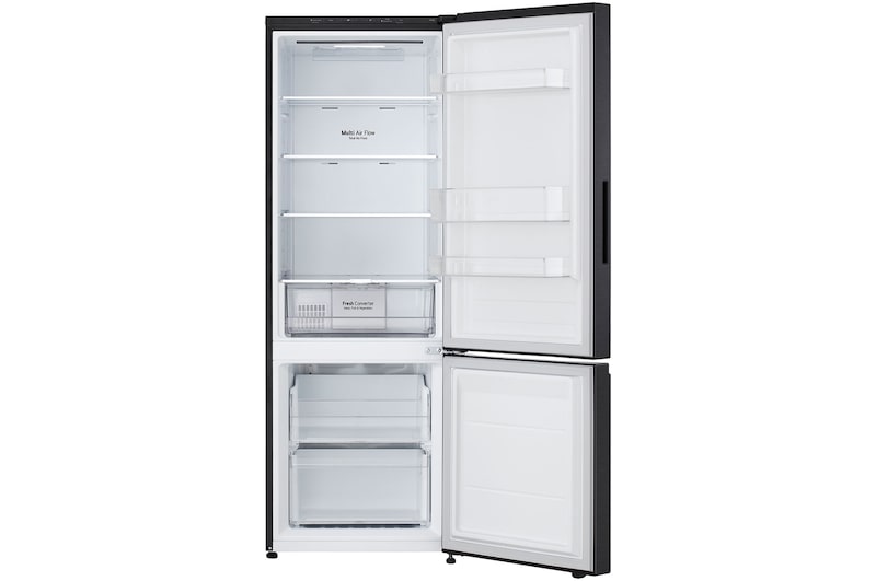 LG 335L Bottom Mount Fridge - Matte Black Finish, GB-B300MBL
