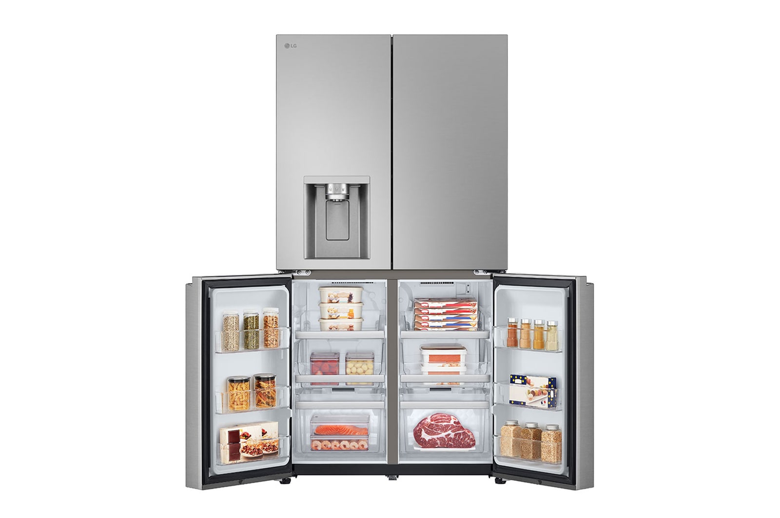 Bottom all door open with food