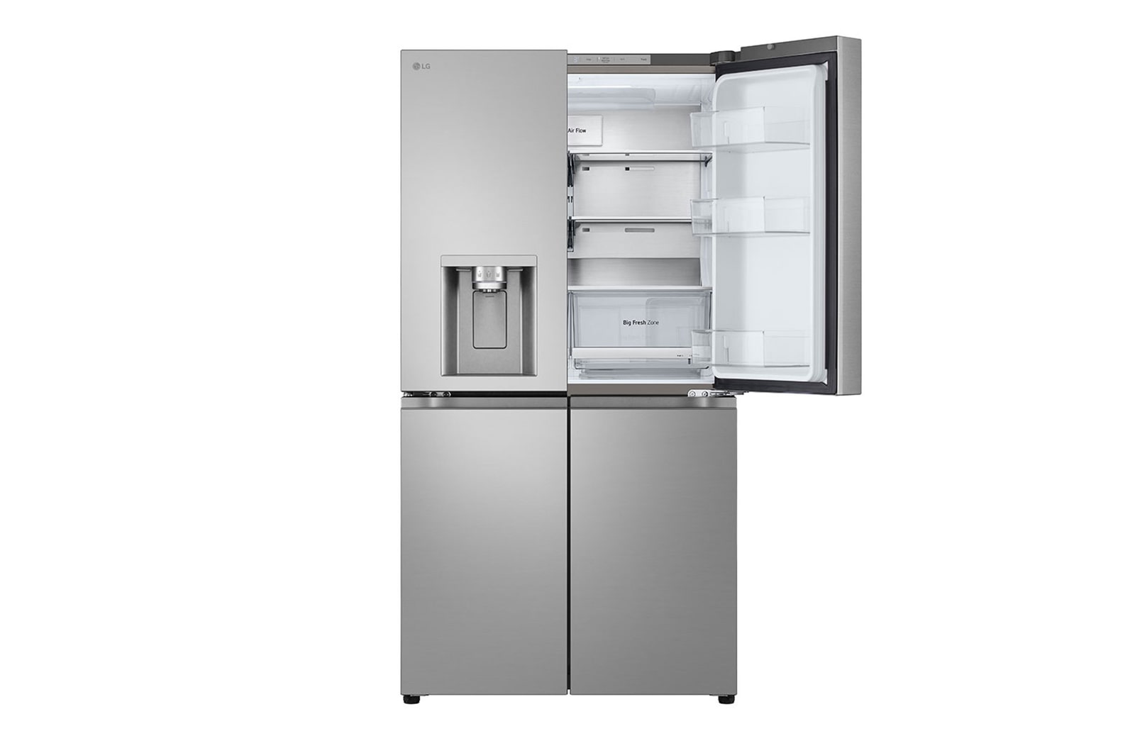 Top right door open without food