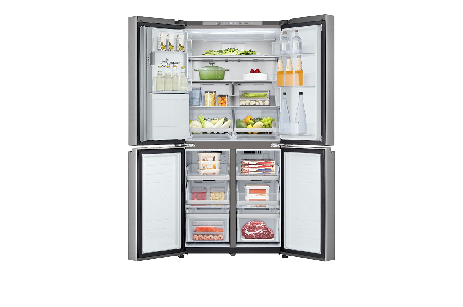 LG 506L Slim French Door Fridge - Non-Plumbed, GF-LN500PL