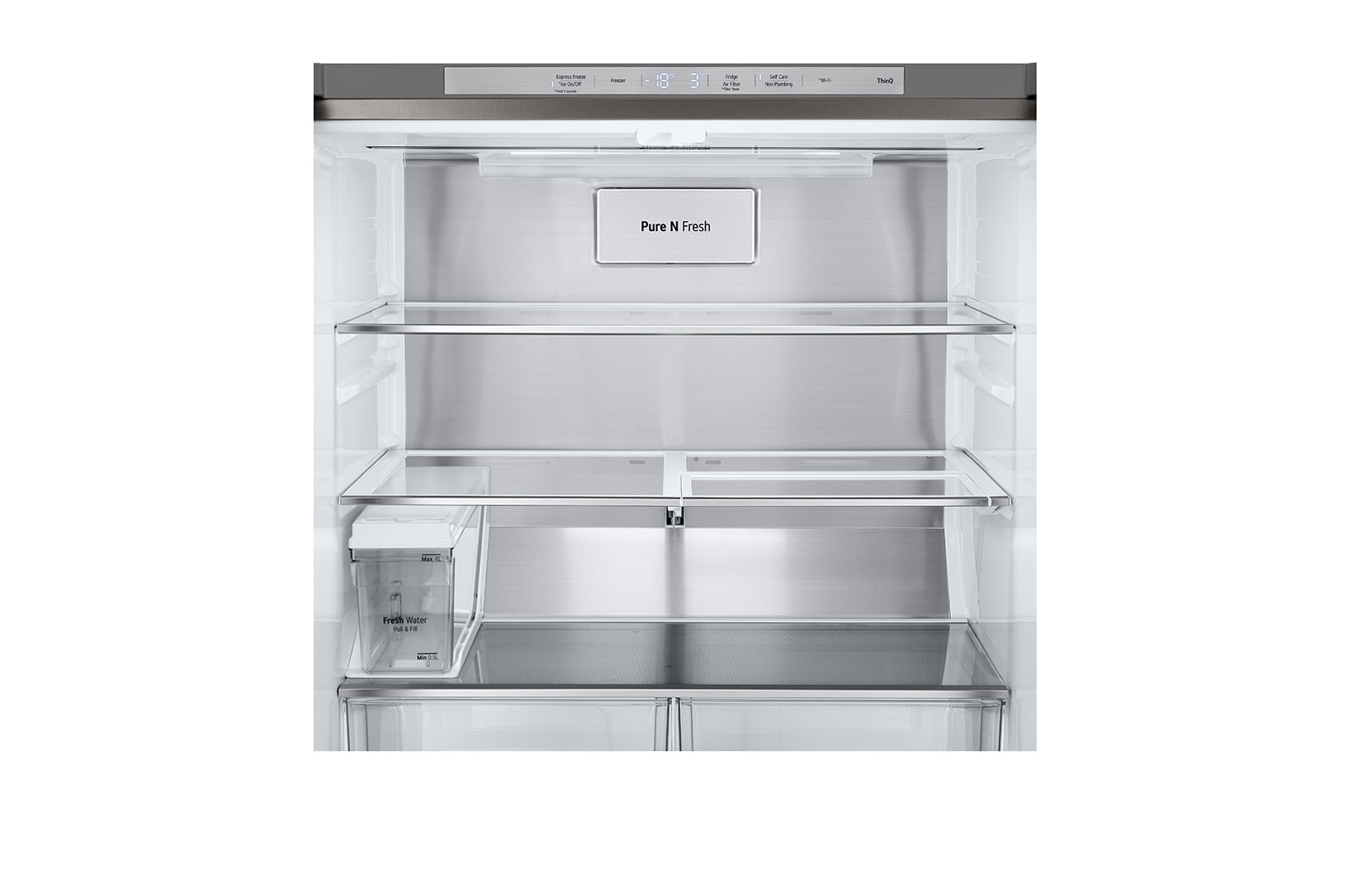 LG 506L Slim French Door Fridge - Non-Plumbed, GF-LN500PL