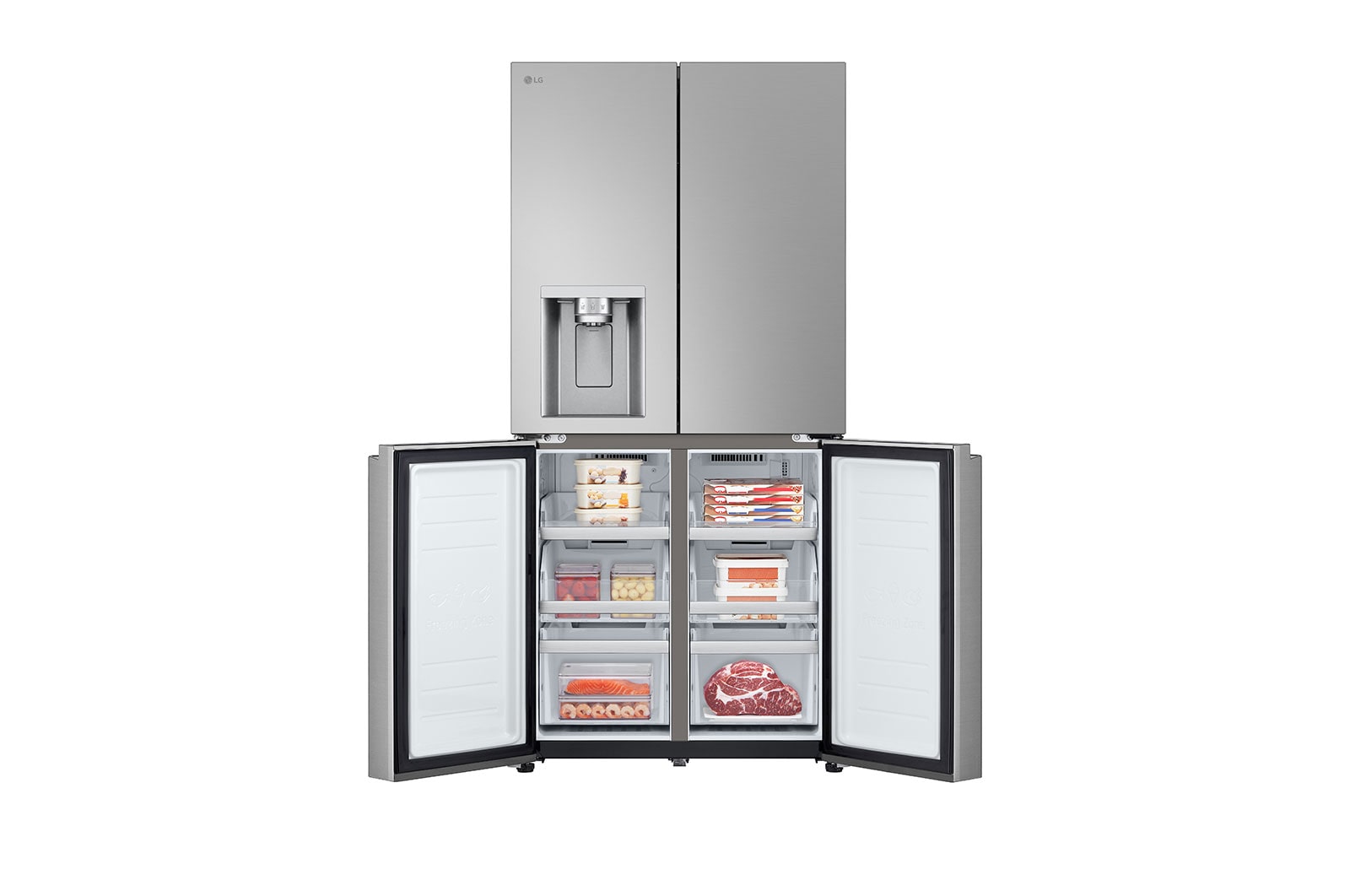 LG 506L Slim French Door Fridge - Non-Plumbed, GF-LN500PL