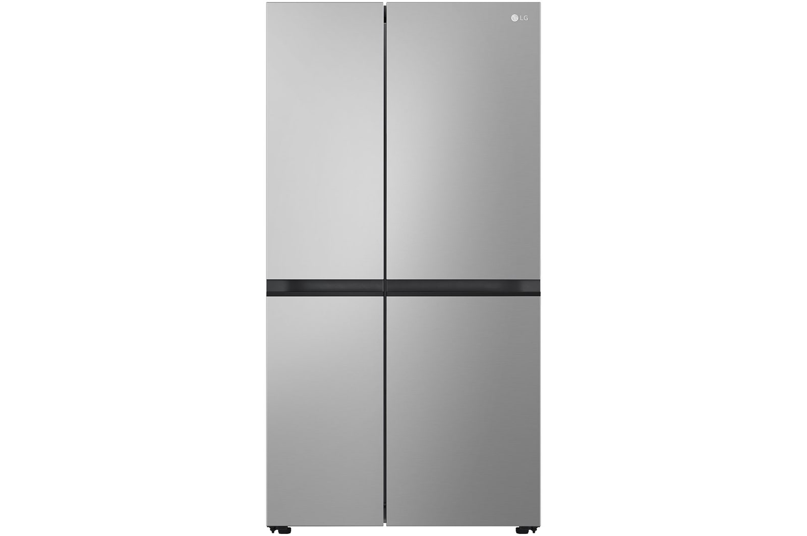 Front view of 655L Side by Side Fridge in Stainless Finish GS-B600PL