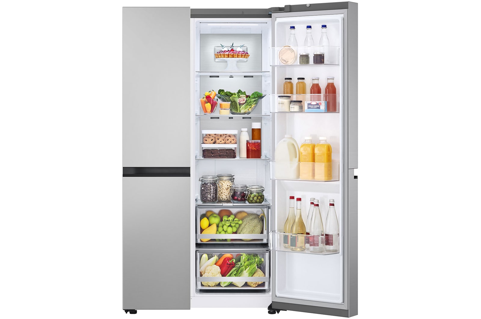 LG 655L Side by Side Fridge in Stainless Finish, GS-B600PL