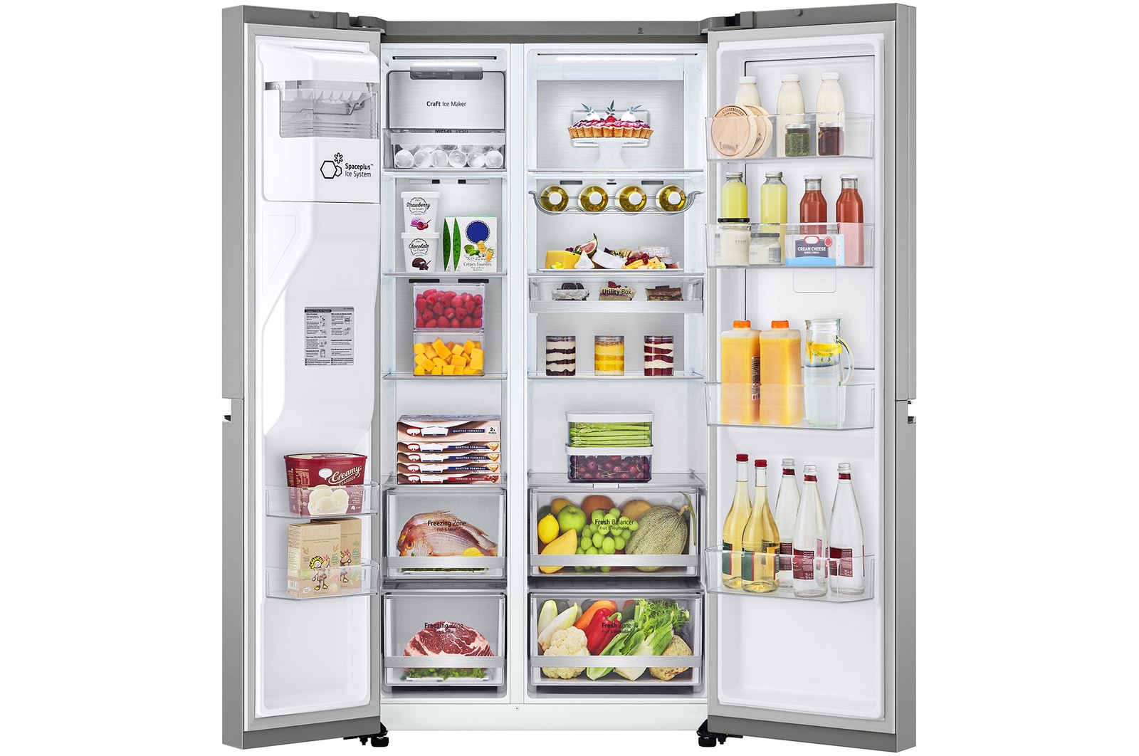 635L Side by Side Fridge, Water Dispenser GSD600PLC LG NZ