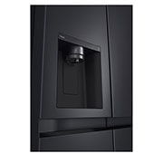 LG 635L Side by Side Fridge - Plumbed, GS-L600MBL