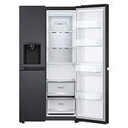LG 635L Side by Side Fridge - Plumbed, GS-L600MBL