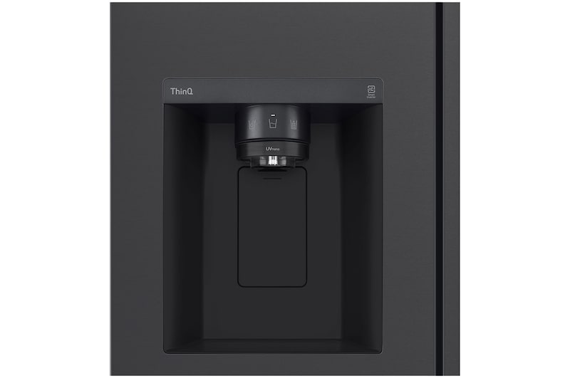 LG 635L Side by Side Fridge - Plumbed, GS-L600MBL