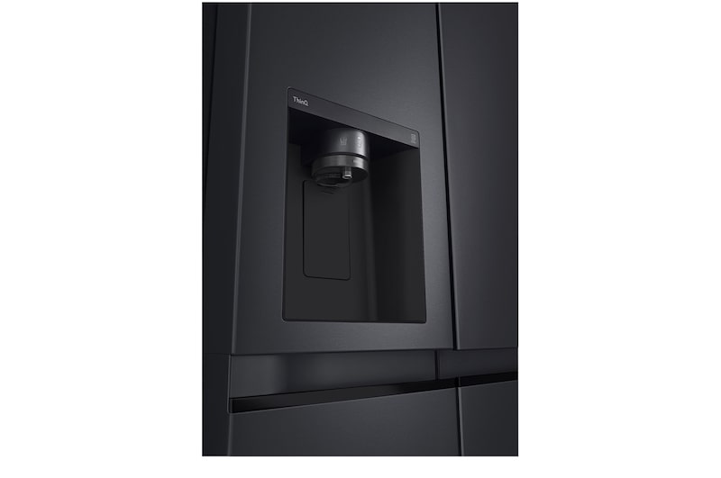 LG 635L Side by Side Fridge - Plumbed, GS-L600MBL