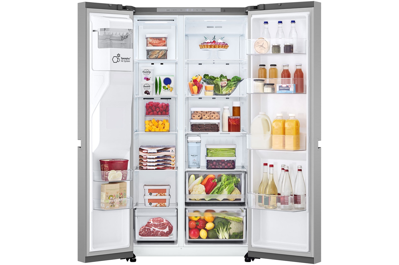 LG 641L Side by Side Fridge - Non-Plumbed, GS-N599PL