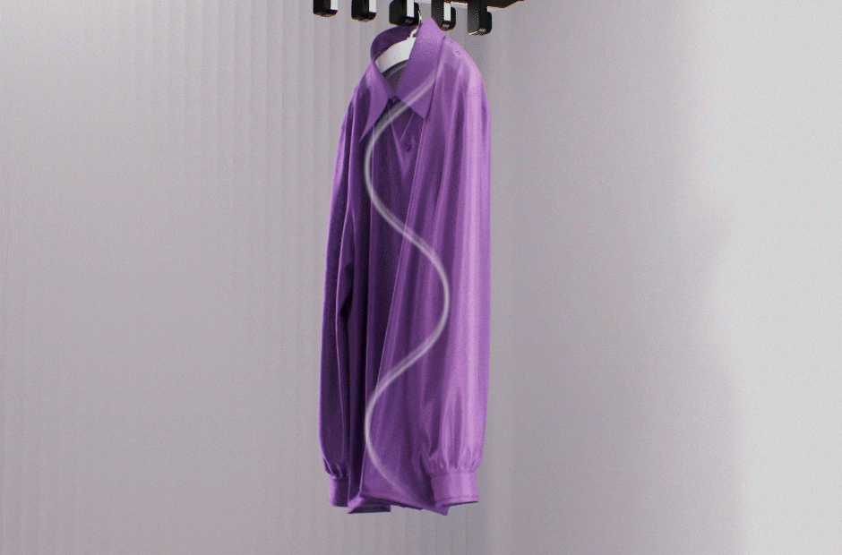 Video showcasing shirts in motion, featuring swaying movements Video showcasing shirts in motion, featuring swaying movements