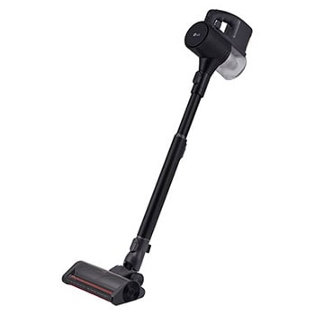 220W suction power. Swirling blue light illustrates up to 220W of powerful suction moving dynamically inside the vacuum.