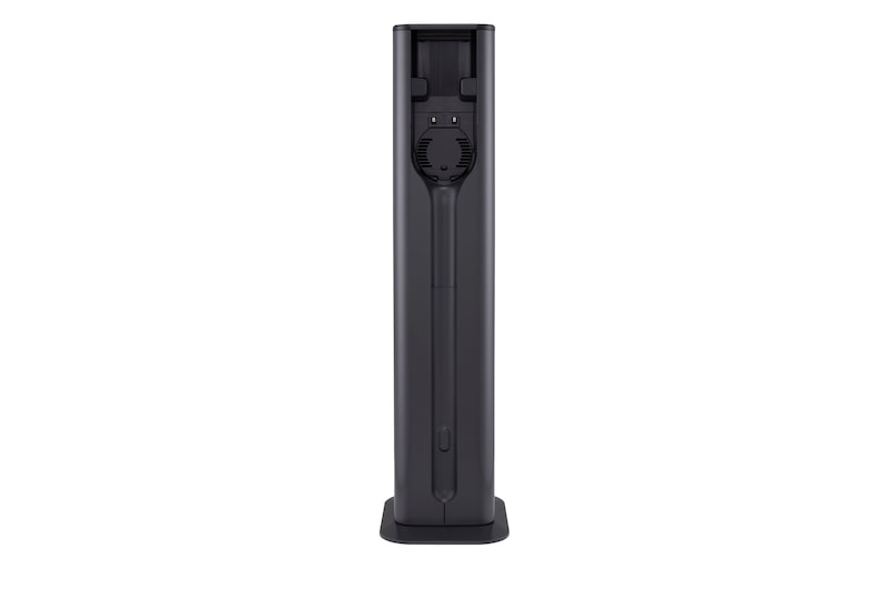 All-in-one Tower. Sleek vertical tower stores and charges the vacuum while blending into modern interior décor.