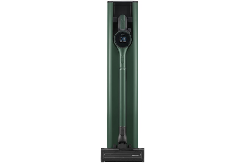 Front view of LG CordZero® Auto Emptying Handstick with LED Spray Mop + Dual Floor Max Nozzle, A9X-ULTRA2G