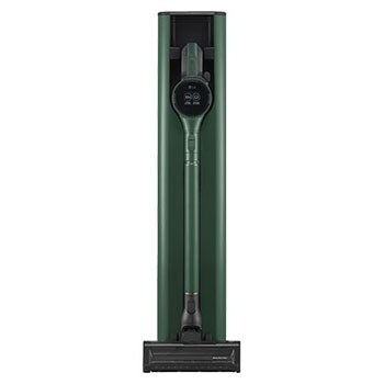 Front view of LG CordZero® Auto Emptying Handstick with LED Spray Mop + Dual Floor Max Nozzle, A9X-ULTRA2G