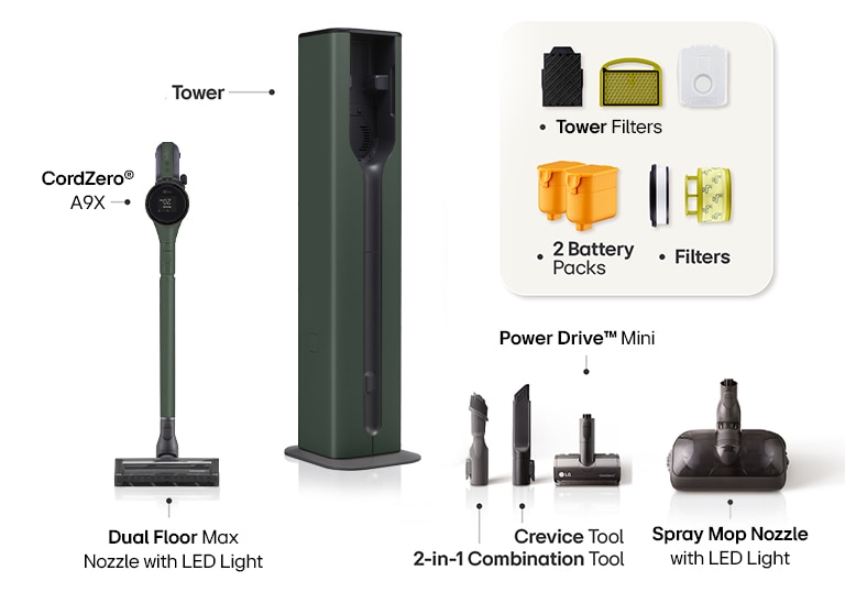 Image displaying Combi Tower accessories.