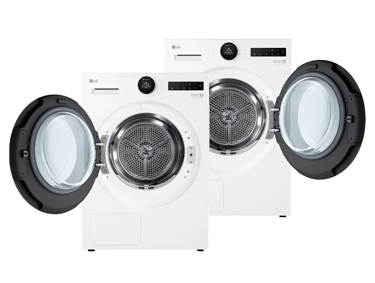 Image of LG heat pump dryer and AI Inverter