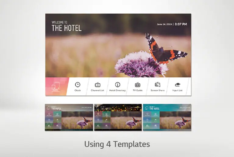 The display is providing the Quick menu for easier and more user-friendly service.