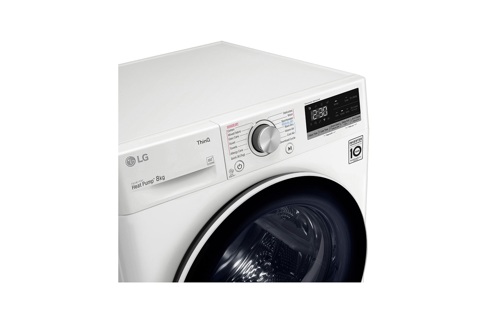 LG 8kg Heat Pump Dryer with Inverter Control, DVH5-08W