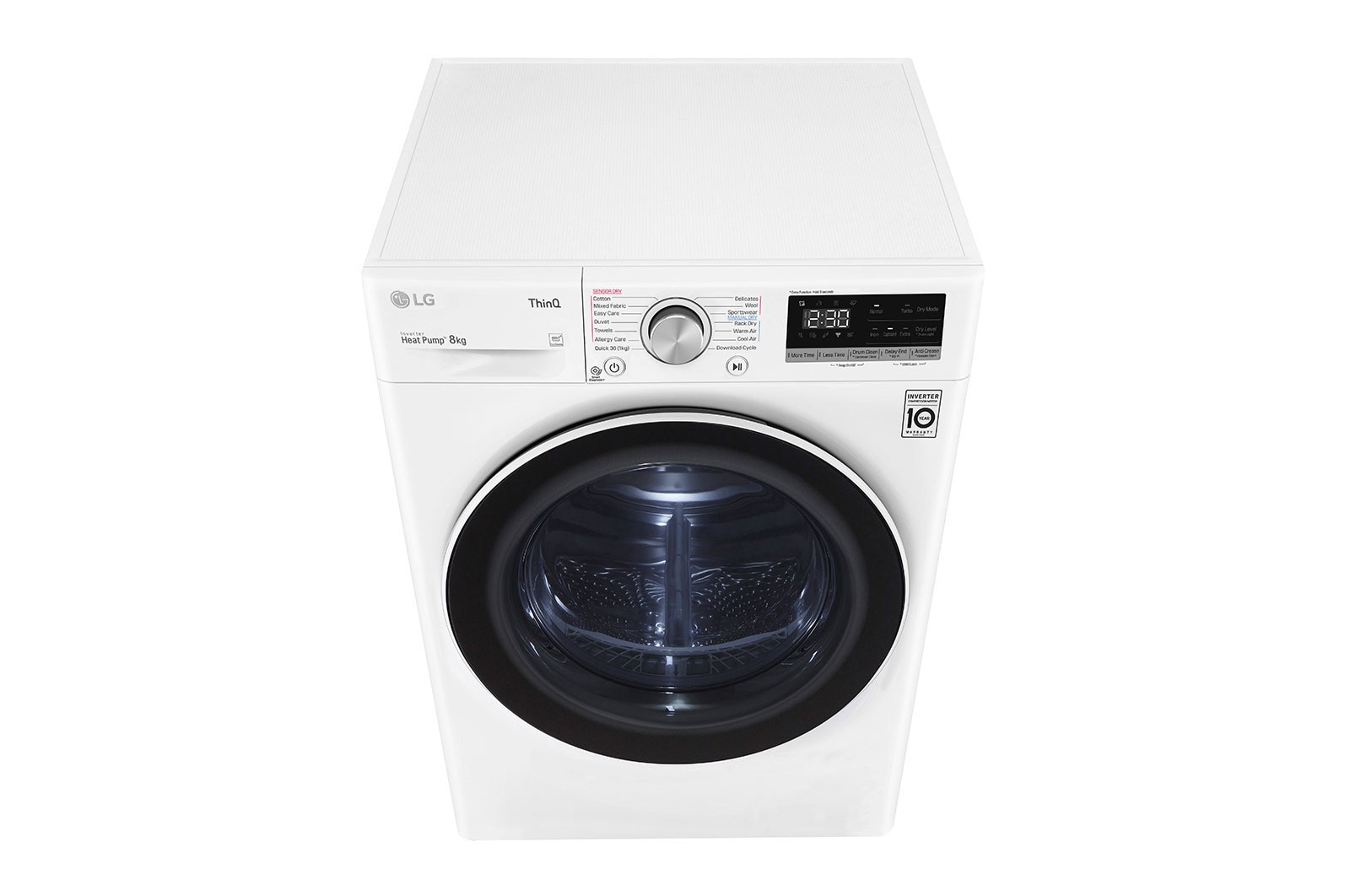LG 8kg Heat Pump Dryer with Inverter Control, DVH5-08W