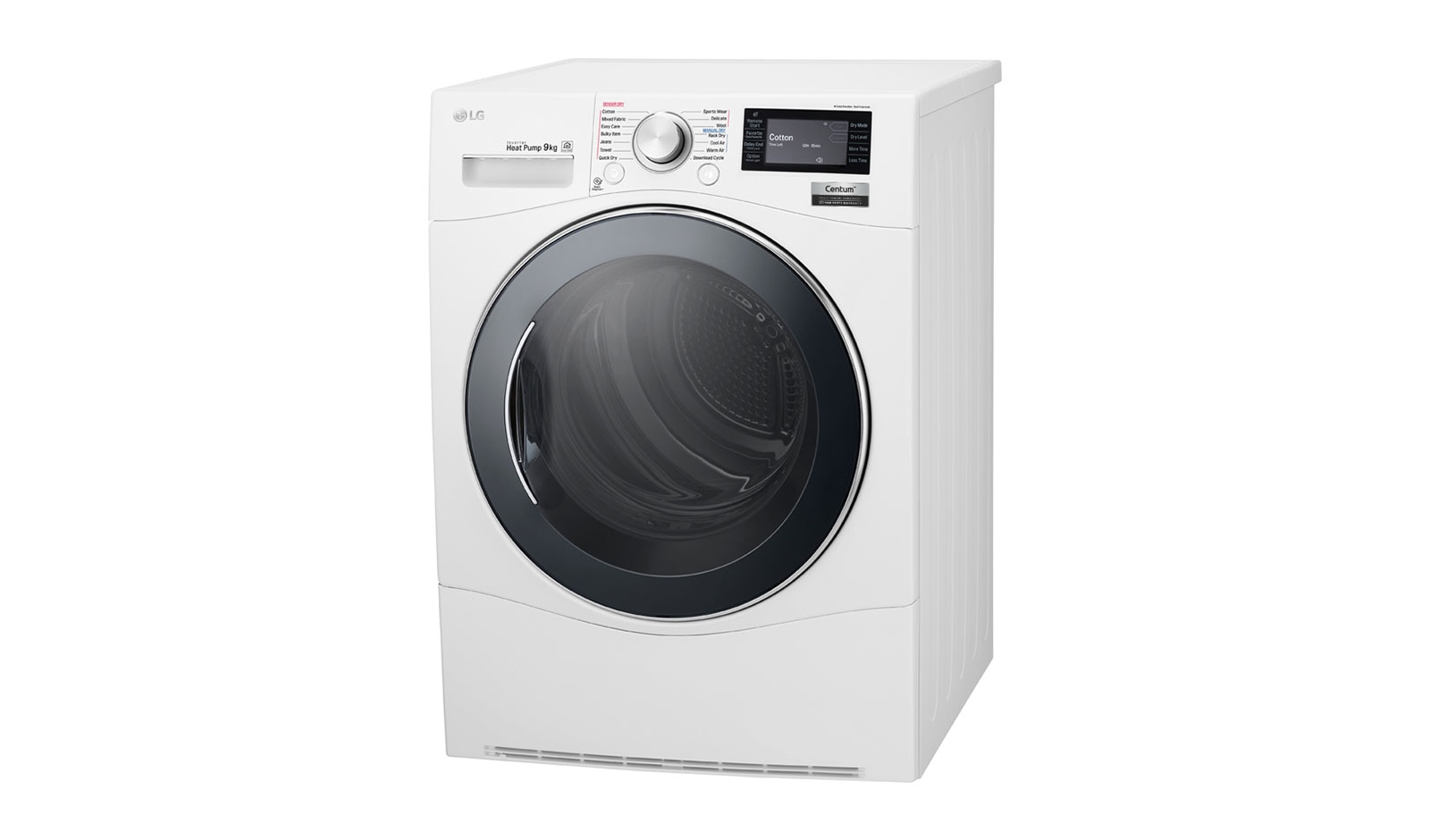 LG 9kg Centum™ Heat Pump Dryer with  Inverter Control, TD-H901MW