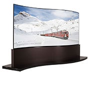 Front view of Dual-view Curved Tiling OLED Signage 65EE5PC