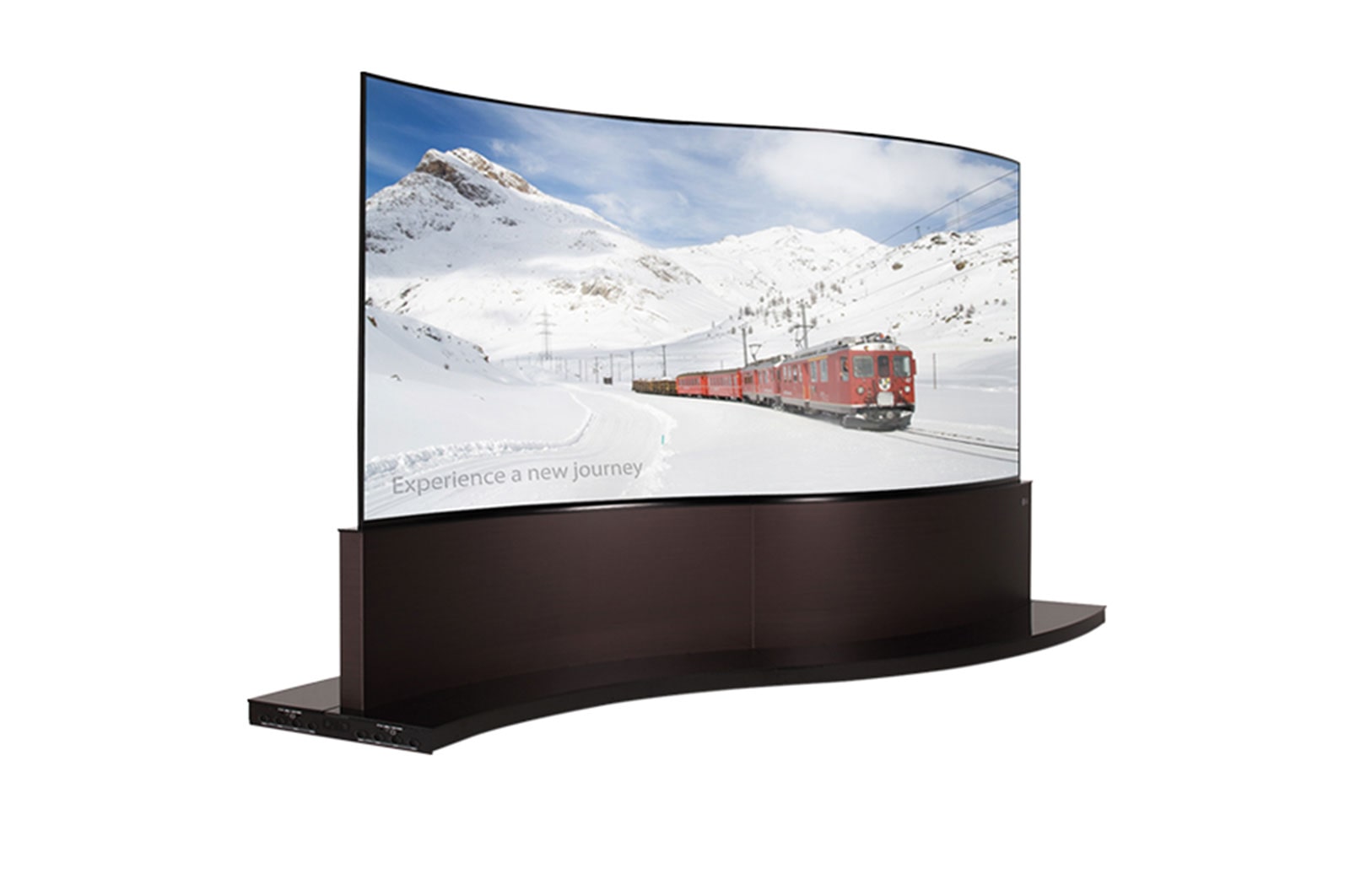 Front view of Dual-view Curved Tiling OLED Signage 65EE5PC