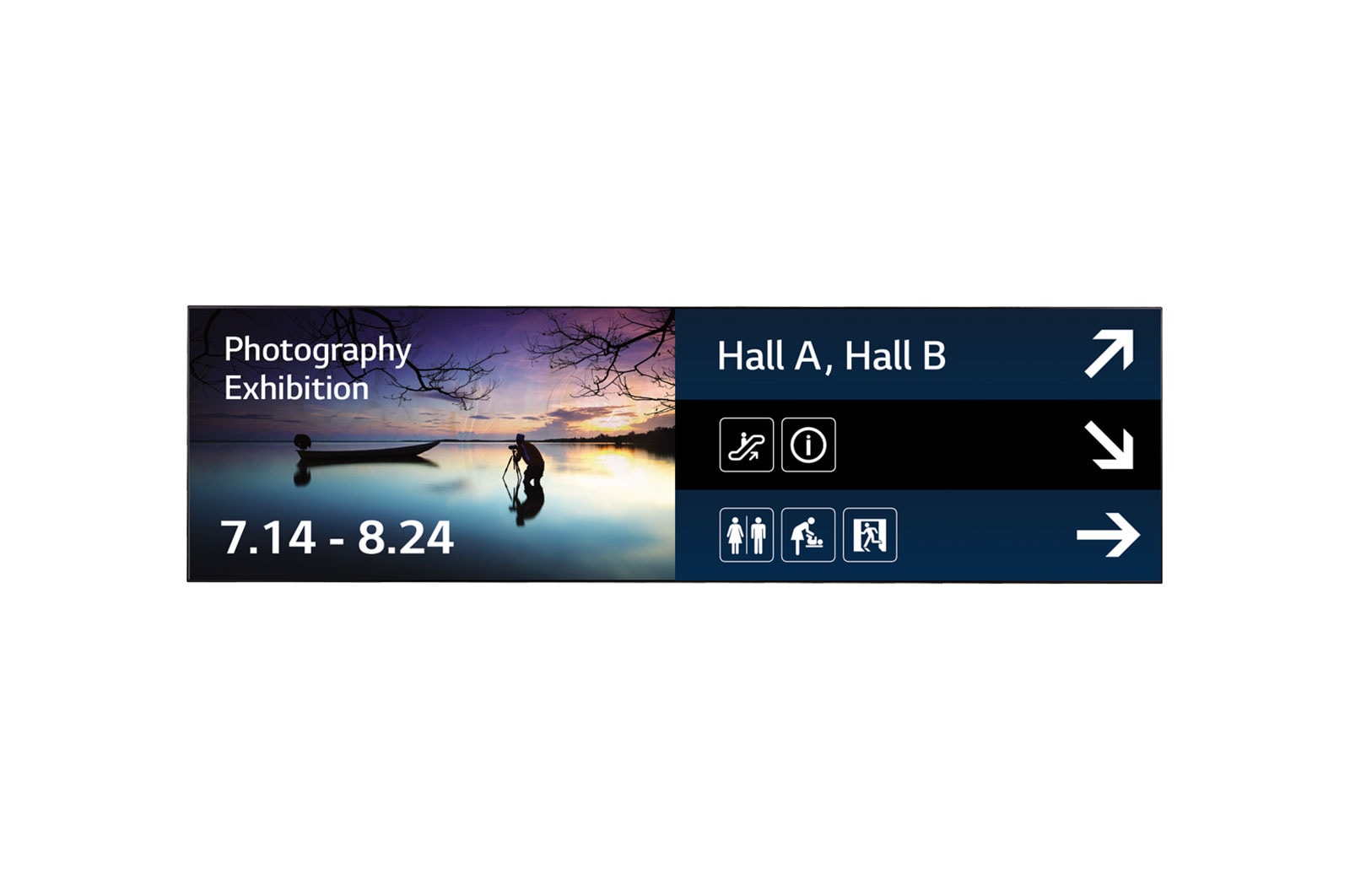 Front view of Ultra Stretch Signage 88BH7D-B