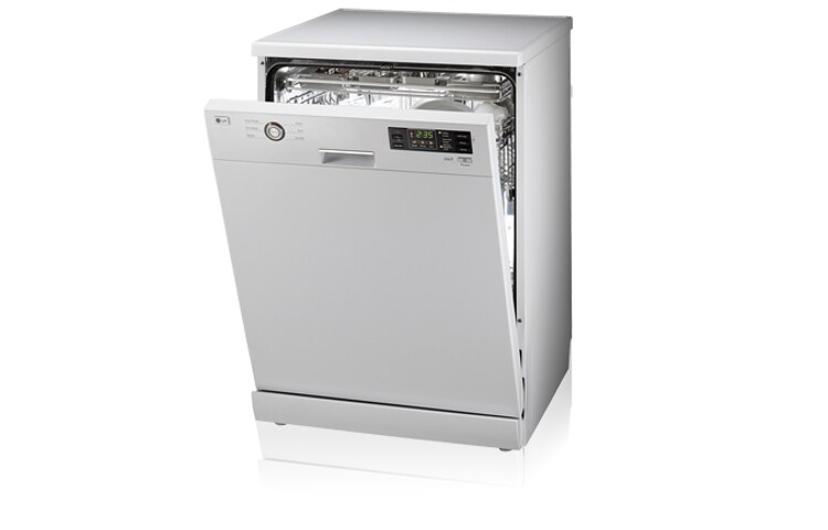 Front view of 14 Place Setting White Dishwasher with 10YR Direct Drive Motor Warranty (Water Rating 4 Stars) LD-1420W2