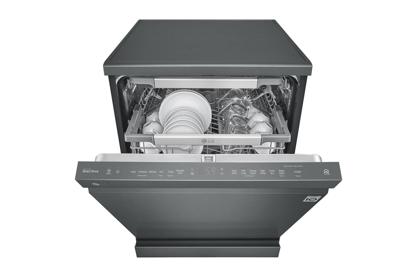 LG 15 Place QuadWash® Dishwasher - Freestanding, XD3A15MB
