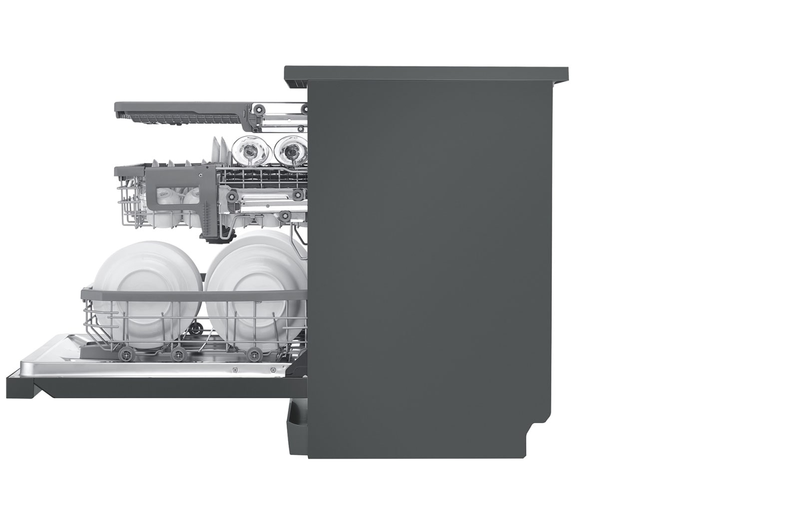 LG 15 Place QuadWash® Dishwasher - Freestanding, XD3A15MB