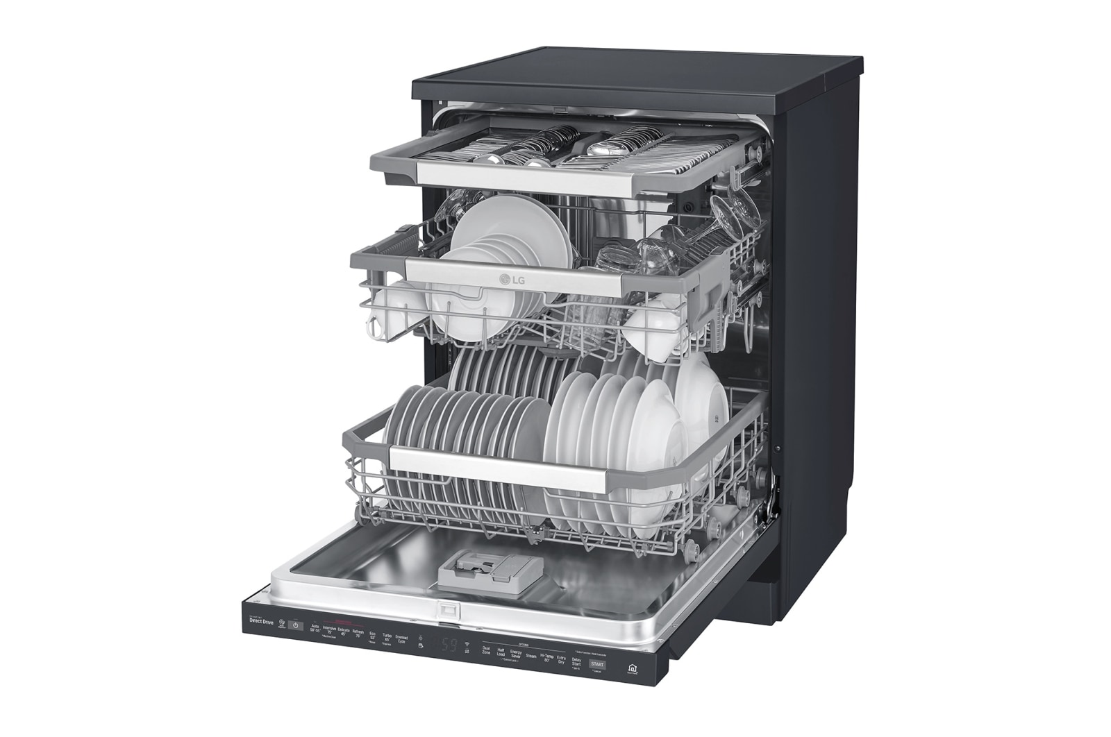 LG 15 Place QuadWash® Dishwasher - Freestanding, XD3A25MB