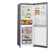 LG 310L Anti-fingerprint Shiny Steel Bottom Mount Fridge, GB-310RPL
