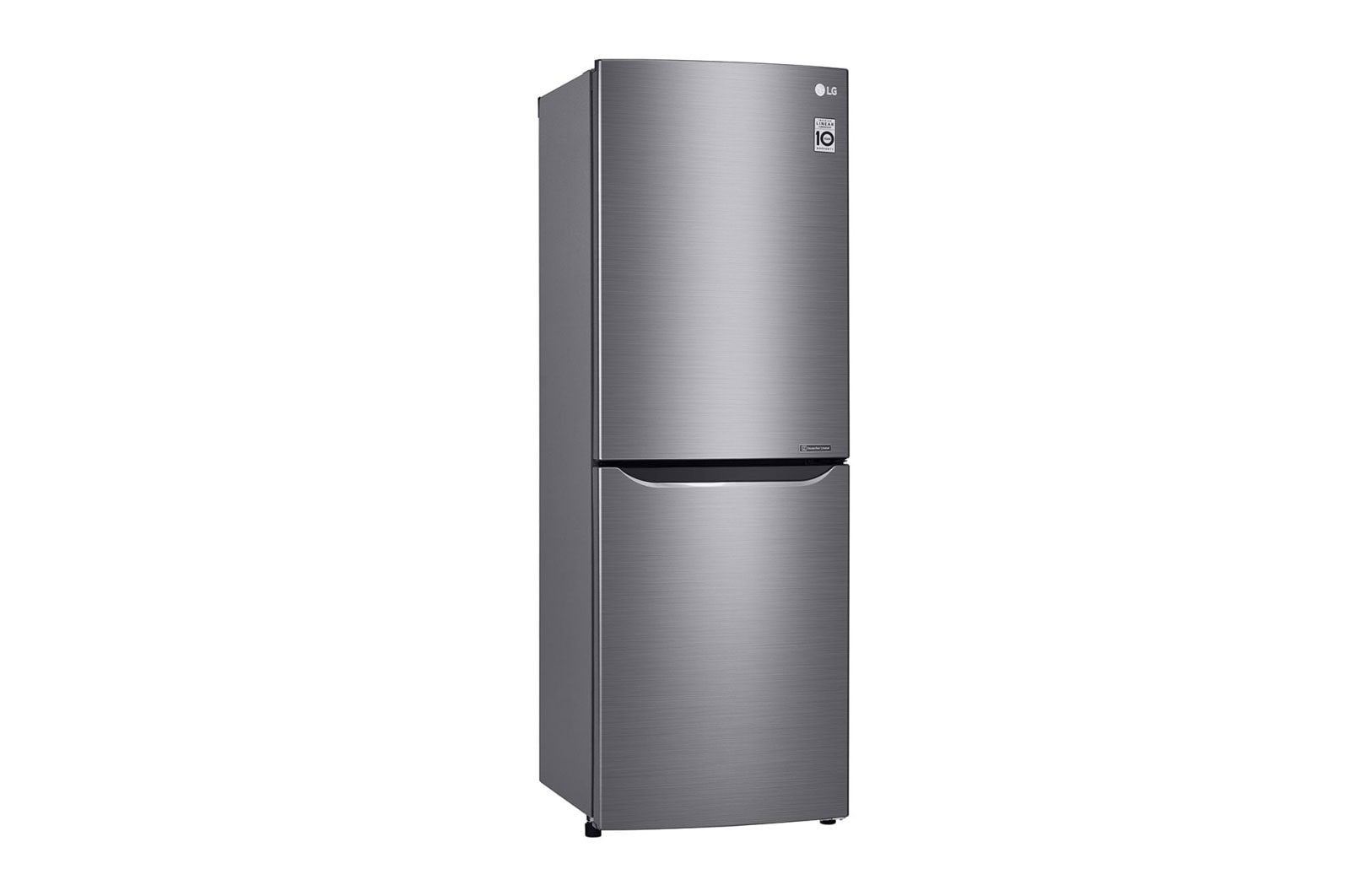 LG 310L Anti-fingerprint Shiny Steel Bottom Mount Fridge, GB-310RPL