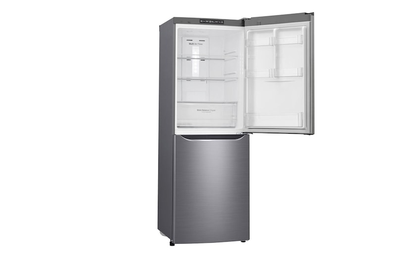 LG 310L Anti-fingerprint Shiny Steel Bottom Mount Fridge, GB-310RPL