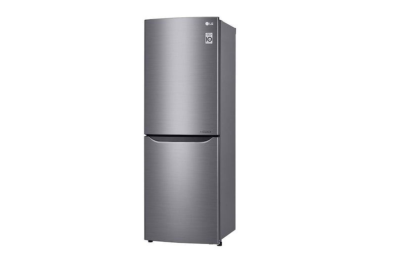LG 310L Anti-fingerprint Shiny Steel Bottom Mount Fridge, GB-310RPL