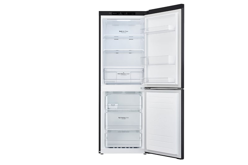 LG 306L Bottom Mount Fridge - Matte Black Finish, GB-335MBL