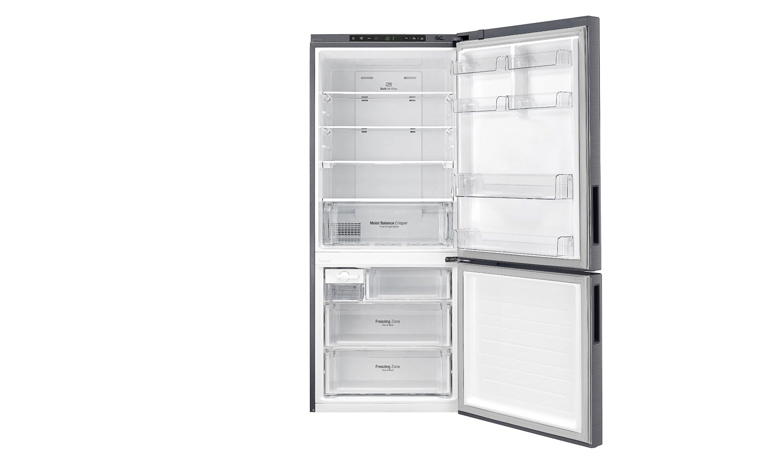 LG 450L Bottom Mount Refrigerator With 4½ Star Energy Rating, GB-450UPLX