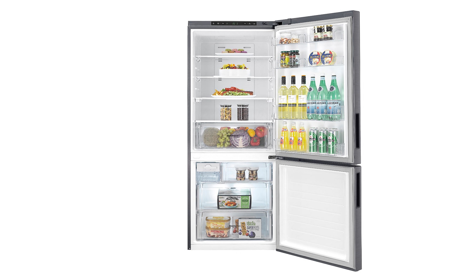 LG 450L Bottom Mount Refrigerator With 4½ Star Energy Rating, GB-450UPLX