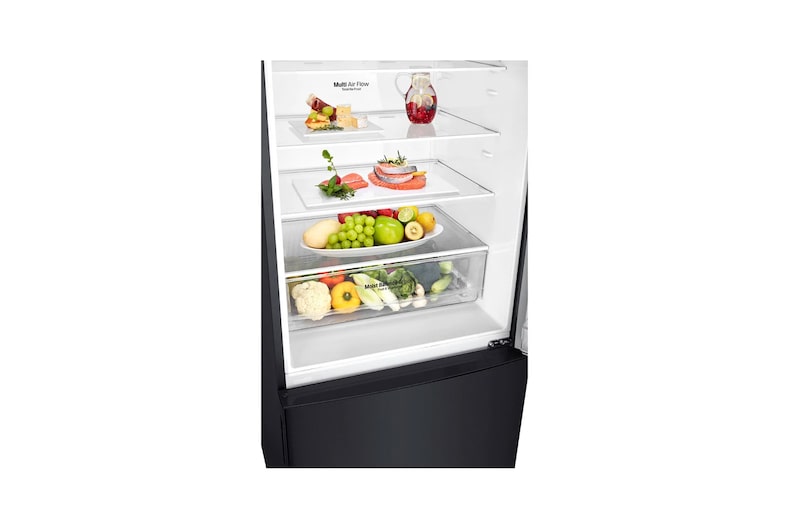 LG 454L Bottom Mount Fridge - Black Finish, GB-455BLE