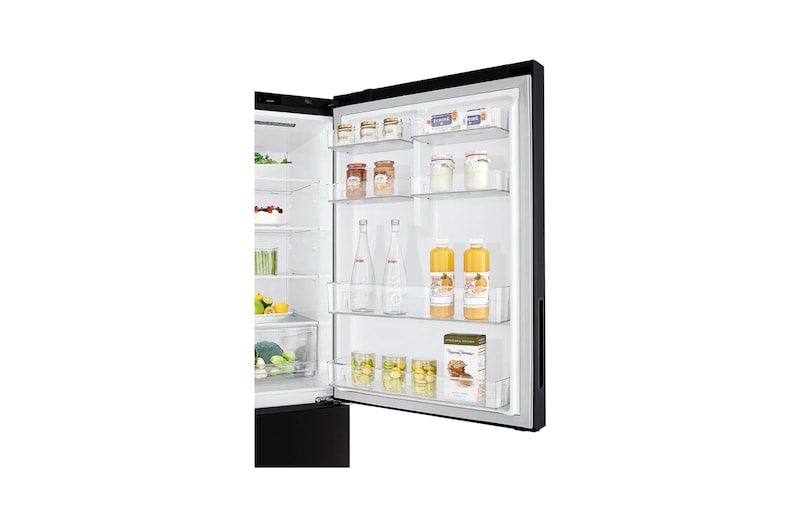 LG 454L Bottom Mount Fridge - Black Finish, GB-455BLE