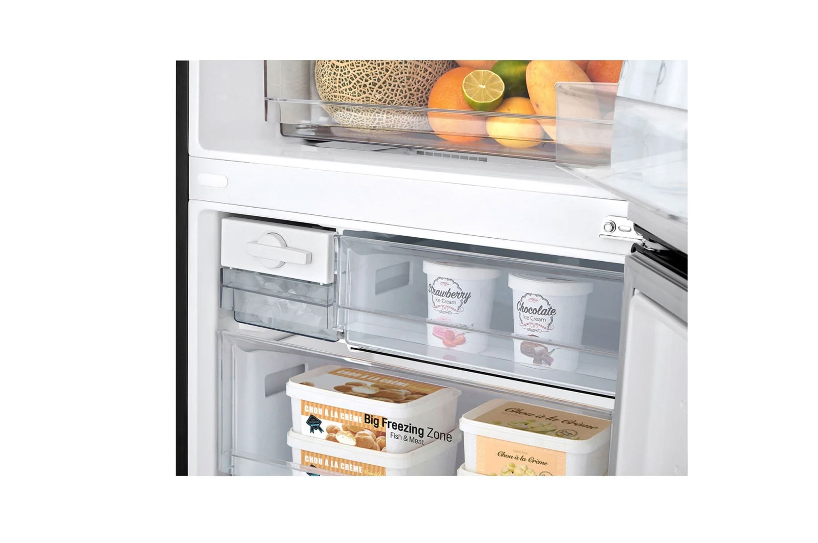 LG 454L Bottom Mount Fridge - Black Finish, GB-455BLE